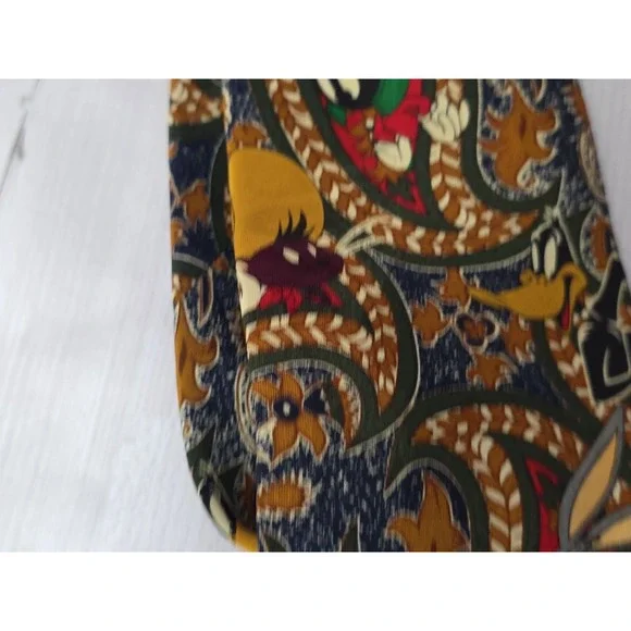 1993 Looney Tunes Tie Bugs Bunny Tasmanian Devil Marvin Martian  Yosemite Sam - Picture 8 of 16